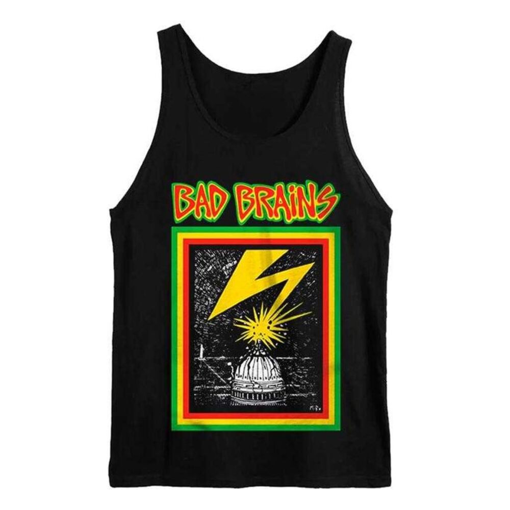 Bad Brains Unisex Adult Logo Tank Top / Black